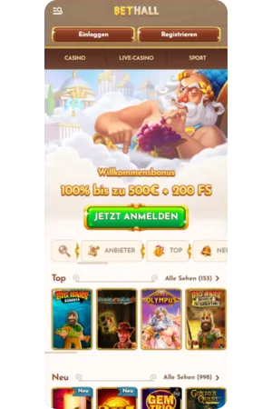 Bethall Casino Hauptseite