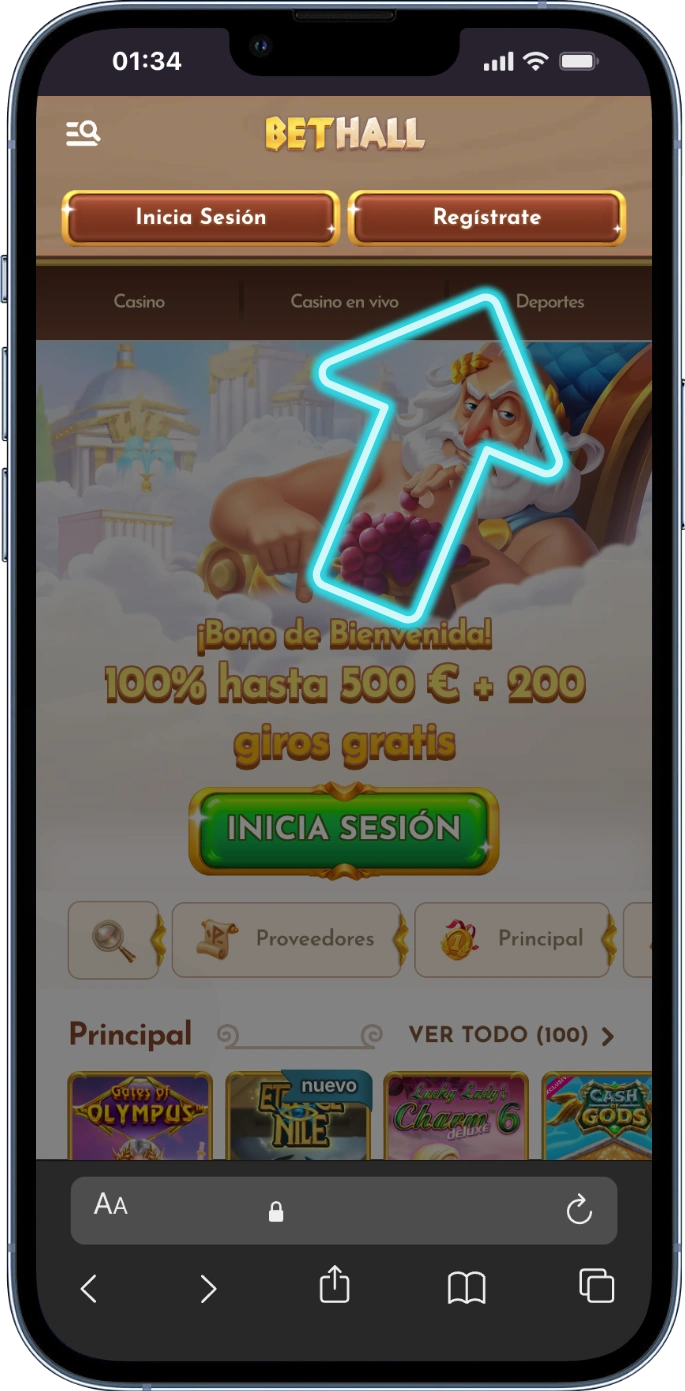 Botón de registrazione bethall