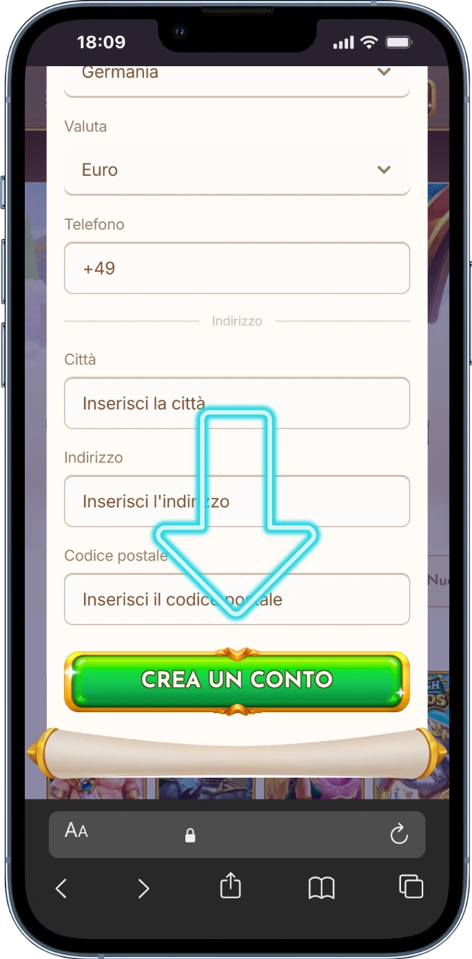 Bethall casino italia creazione account