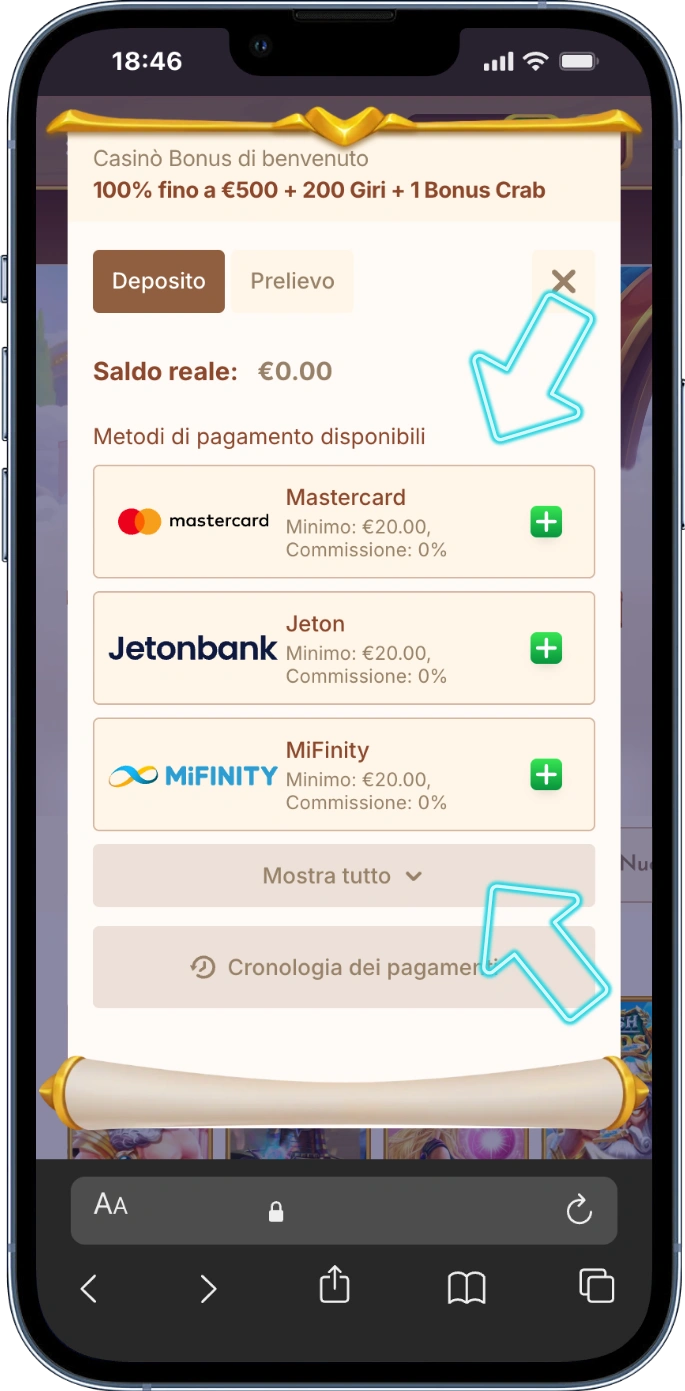 Bethall login metodo pagamento